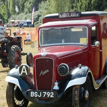 Vintage vehicles on display at the show Vintage vehicles on display at the show