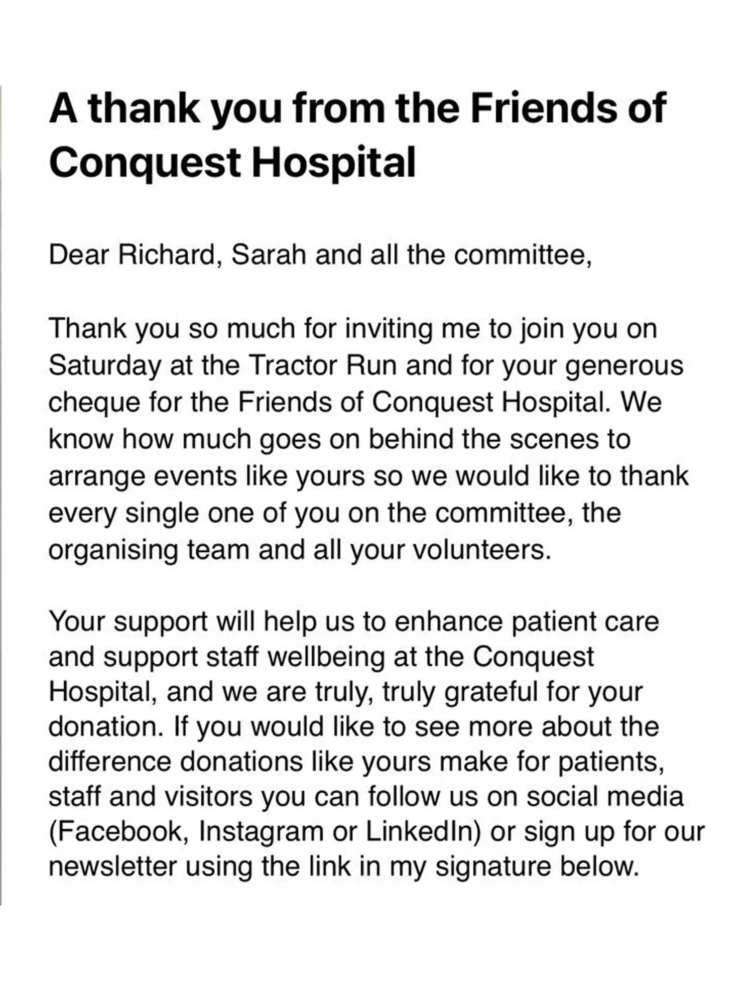 Conquest-Hospital Conquest Hospital